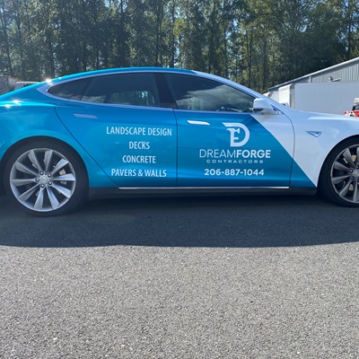 Tesla Model S Commercial Wrap